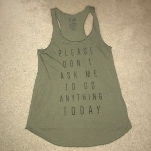 Work out tank